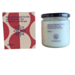 Natural Scented Candle with Mountain Tea, Cinnamon, and Ginger (250g)